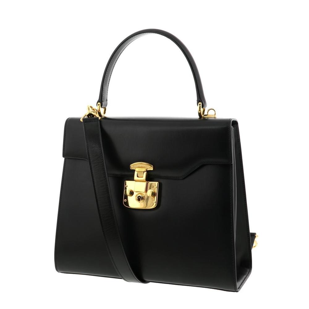 Gucci Handbag Black Lock Lady Two-Way